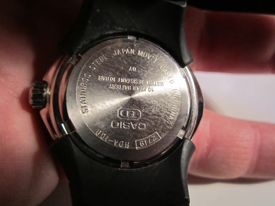 RELOJ CASIO BATERÍA 10 AÑOS SE ADAPTA MUÑECA HASTA 9" NECESITA BATERÍA NUEVA - BBA44 Foto 4 de 4