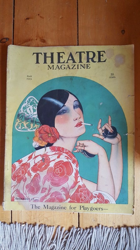 May 1924 Theatre Magazine with Baskerville cover design