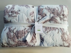 Pottery Barn Shani Reversible Coverlet Warm Lavender Full Queen