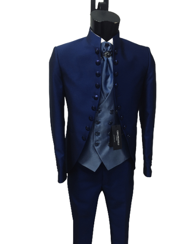 ABITO SPOSO BLU FIRMATO CARLO PIGNATELLI MODELLO COREANO SUIT GROOM WEDDING  | eBay
