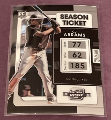 2022 Panini Chronicles Contenders Optic #12 CJ Abrams RC San Diego Padres