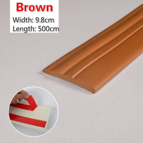 5M Self Adhesive Skirting Line Baseboard Waistline Border Wall Trim Stickers DIY - Bild 12 von 20