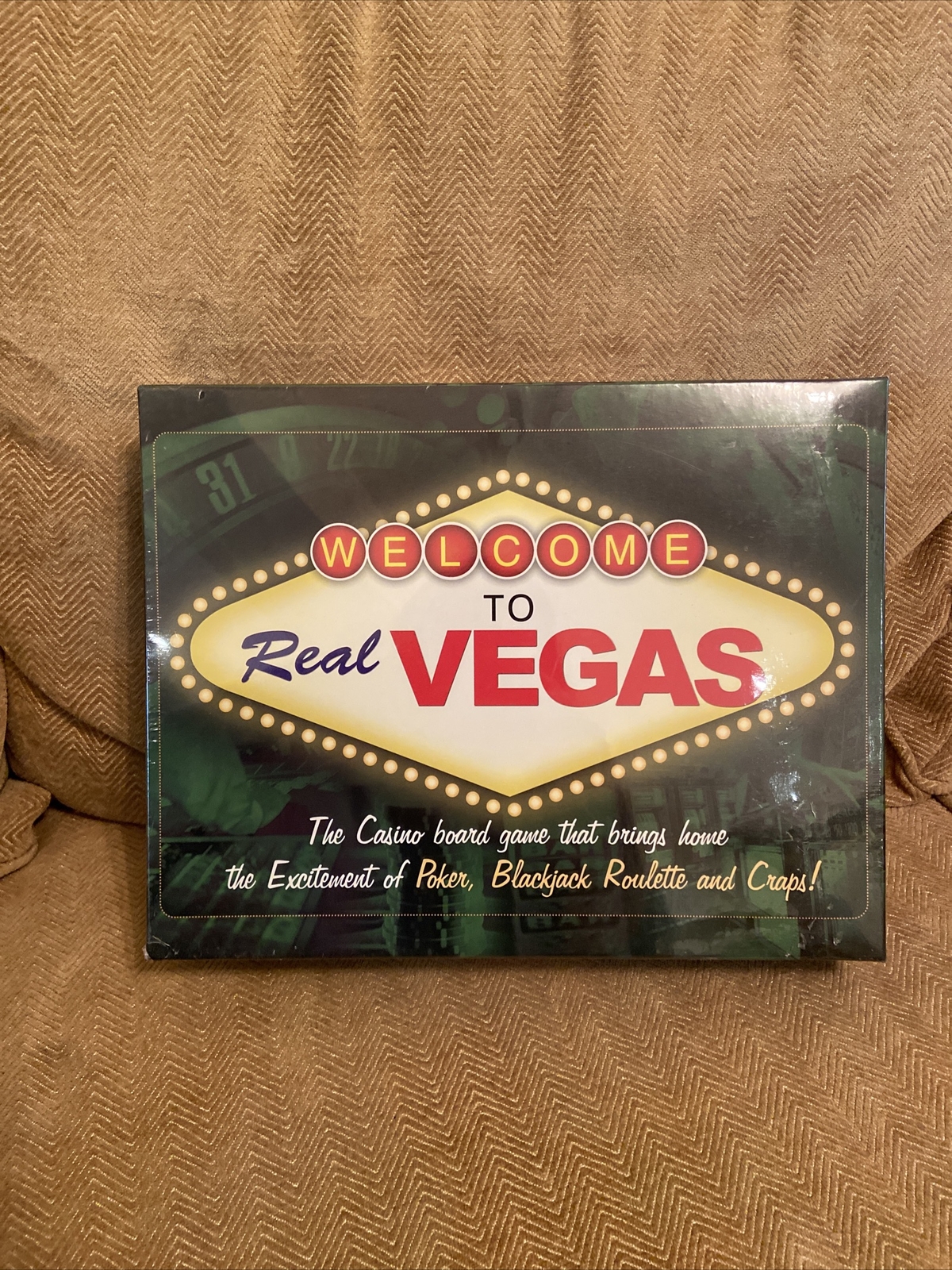 Welcome to Real Vegas Casino Board Game Poker Blackjack Roulette New Sealed