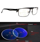 Mens Progressive Reading Glasses Multifocal Clear Presbyopia Glasses Near Far
