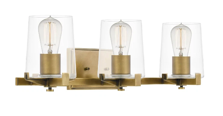 Quoizel Perry Weathered Brass 3 Light 23.5" Wide Bathroom Vanity Light:PRY8624WS - Image 3 of 4