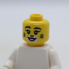 HEAD -Black Cat Nose Whiskers Costume CMF Series 18 LEGO  Minifigure Part