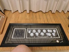Vintage 13" x 29" New York Yankees Hard to Be Humble Uniform Patch Framed Print