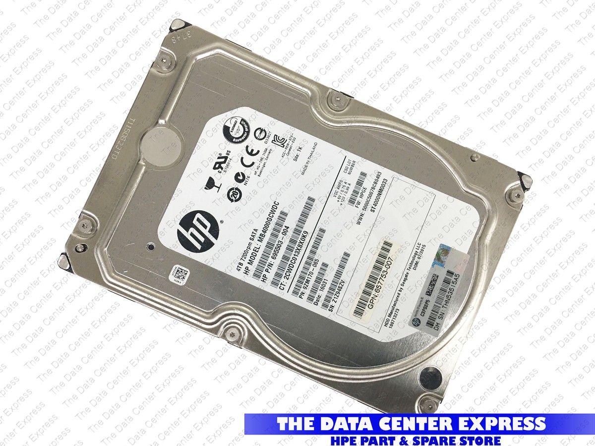 HPE SUB REF) 4TB SATA 6G 7.2K LFF NHP 3.5