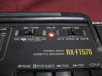 Panasonic RX-FT570 Extra Bass Equalizer Radio LINE INPUT Boombox