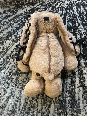 Current Mood Cuddly Bunny Plush Backpack Brown | eBay display picture 3