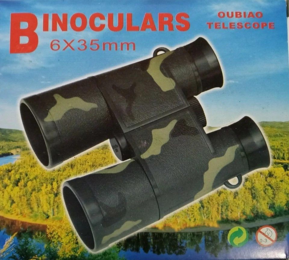 Binoculars Hit Resolution 6x35 High Power for Bird Watching,Hiking,Hunting Black - Image 3 of 4
