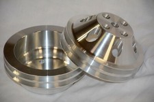 Aluminum Chevy Water Pump Crankshaft Pulleys Sbc Lwp Pulley Set Pair Long Pump Aluminum Chevy Water Pump Crankshaft Pulleys Sbc Lwp Pulley Set Pair Long Pump