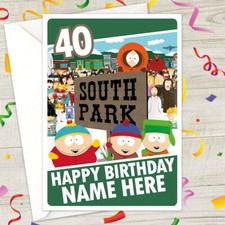 SOUTH PARK Personalised Birthday Card - kenny stan kyle personalized southpark