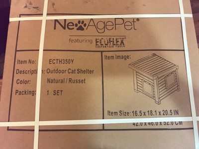 new age pet ecoflex albany outdoor feral cat house