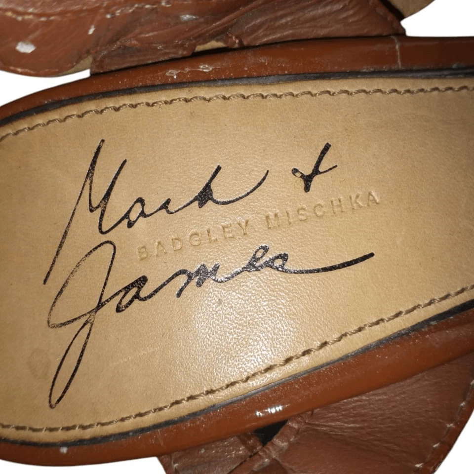 SANDALIAS MARK & JAMES BY BADGLEY MISCHKA CUÑA FLORALES TALLA 6,5 GUC Foto 3 de 4