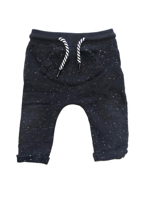 Billy Bandit bay boy black speckled harem sweats pants with pocket size 9m