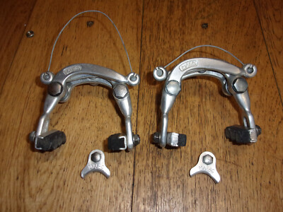 enns, austria, 03 march 2021, mafac racer front brake of a vintage french road bike gitane Stock Photo