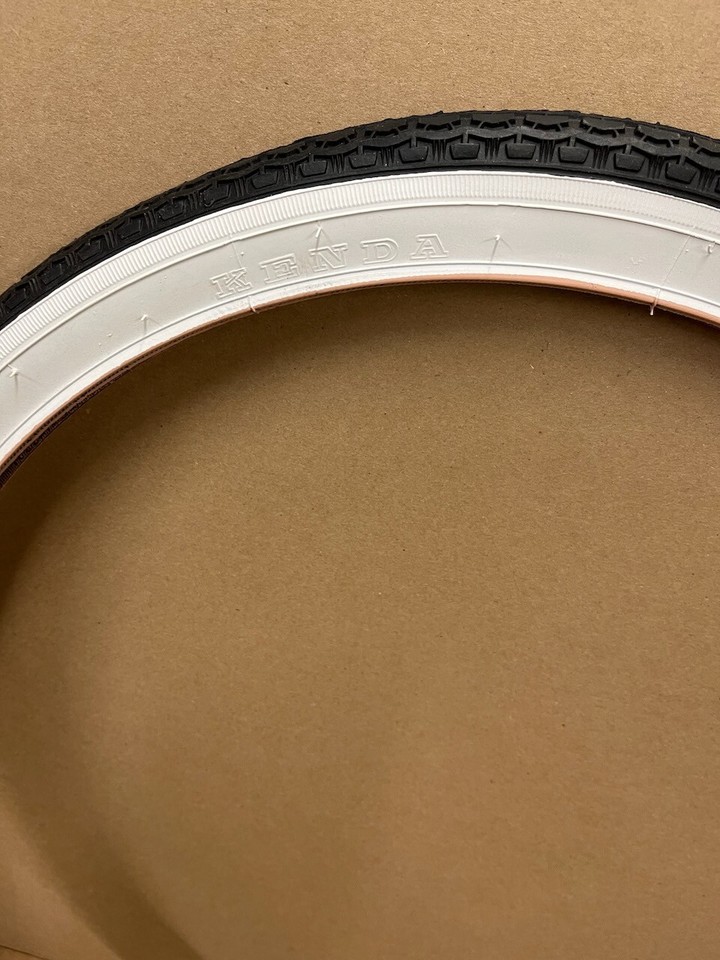 Pneus Et Chambres à Air Vélo 20x1-3/4 S7 Whitewall - Compatible Schwinn Stingray Vintage - Lot De 2 Pneus + 2 Chambres