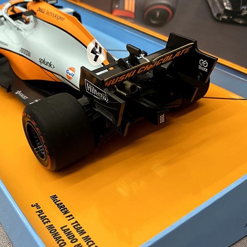1:18 Minichamps Norris McLaren MCL35 2021 Monaco 3rd place F1 car model - Picture 8 of 8