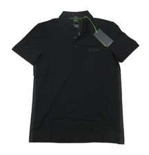 Boss Hugo Boss Men's Black Paule Slim Fit Stretch Cotton Blend Polo Shirt