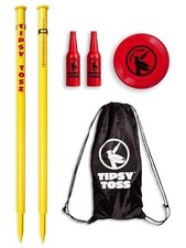 GoSports Tipsy Toss Game Set - Flying Disc Bottle Drop Yard Game - Standard