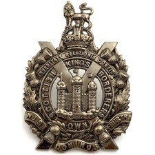 Original WW1 Kings Own Scottish Borderers Regiment KOSB (King's) Cap Badge