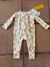 Harp Angel Ruffle Zipper One Piece Floral Size 0 - 3 Months New Tags Sleeper