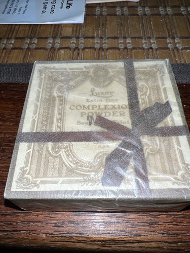 Antique 1910 Luxor Face Powder Sealed Original Wax Paper Covered Packaging