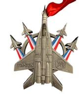 Yes.Fit Virtual Running Club Topgun 76.4 Mile Race Medal USAF Air Force Military