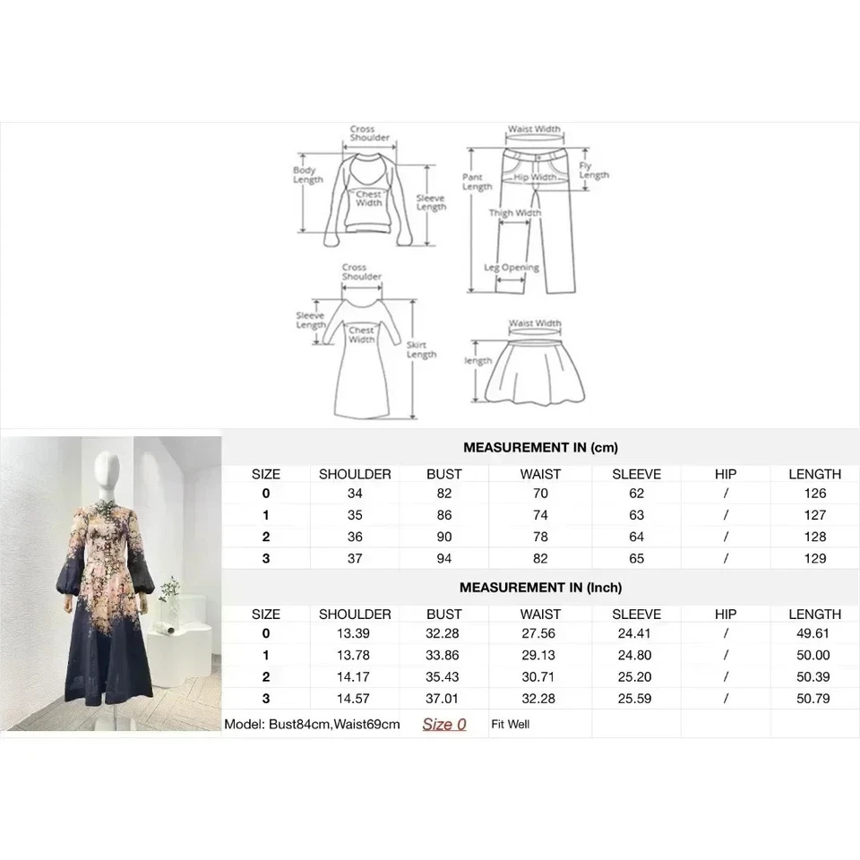 Zimmermann Style Floral Linen Midi Dress - Image 3 of 4