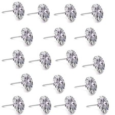 30Pcs 25mm Crystal Upholstery Buttons Big Size Crystal Upholstery Tacks Clear...