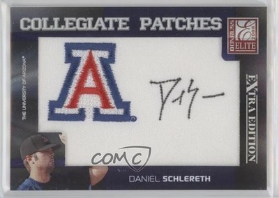 2008 Donruss Elite Extra Edition Collegiate Daniel Schlereth Patch Auto 15fy