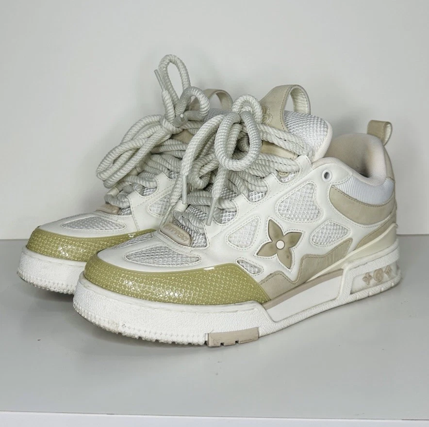 LOUIS VUITTON S/S 2012 Khaki Suede Leather LV High Top \