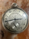 Antique 1920 Elgin Pocket Watch 15 Jewel Keystone Gold Filled Case Art Deco