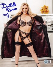 Hot Sexy Danielle Renae Signed 8x10 Photo Adult Star Autograph Beckett Hologram