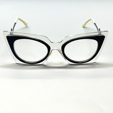 Fendi Orchidea Crystal Black FF 0117/S IBZ3J Angular Sunglasses Eyeglass Frames