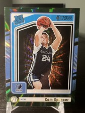 2024-25 Panini Donruss - Rated Rookie Cam Spencer #235 Holo Green Laser (RC)