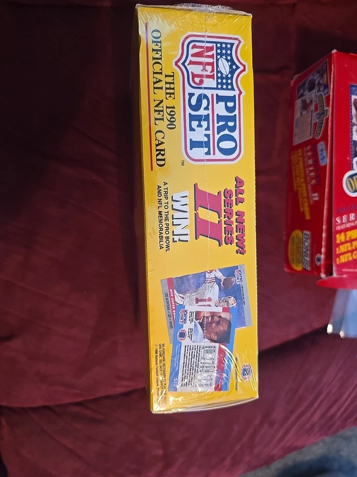 1990 Pro Set Official NFL Card Series II 2 Factory Sealed Unopened Full Box NEW - Image 4 of 4