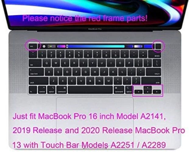 Ultra-Thin Arabic Keyboard Protector for MacBook Pro 16 A2141 & 13 A2289