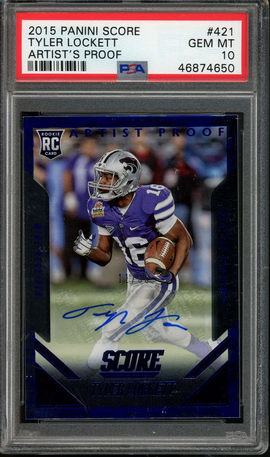 Tyler Lockett Panini Score #421 Artists Proof