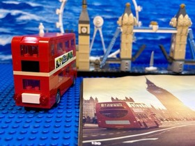 LEGO British lot Complete 21034 London 40220 Double decker Bus, Plus Minifigures