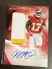 2019 Panini Origins Mecole Hardman #122 RPA RC 3 Color Patch Chiefs