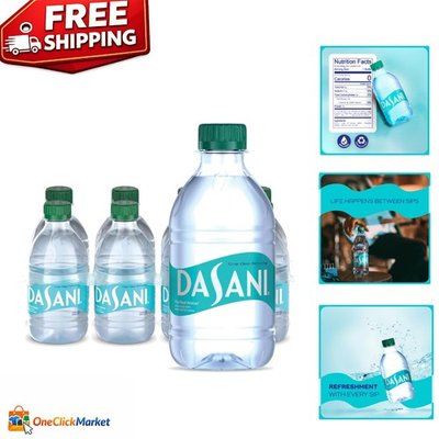 #ad #ad Purified Water Bottles with Minerals Eco Friendly Pack of 8 12 Fl Oz $7.49