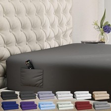 Queen Fitted Sheet - Extra Deep Pocket Fitted Sheet - Fits up to 21 inch Matt...