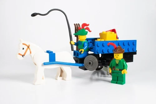 LEGO Castle Forestmen Set 1877  Crusader’s Cart - 1990 Vintage - 100% Complete