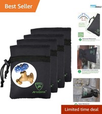 Innovative Faucet Covers for Winter - Insulated Protection, Set of 4 Black Socks