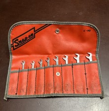 Snap-on 8 Pc Sae 1560 Offset Open-end Ignition Wrench Set 532 - 38 C-90 Snap-on 8 Pc Sae 1560 Offset Open-end Ignition Wrench Set 532 - 38 C-90