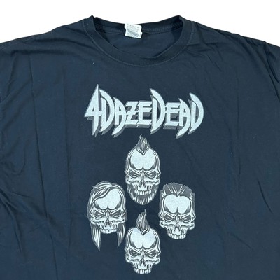 4 Daze Dead Metal Band T Shirt Black Size XL