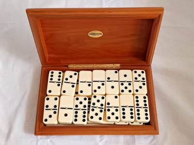 Vintage Luxury Domino Game with Wooden Box Dal Negro - Treviso Italy