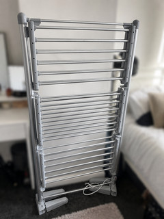 Gr8 Home 3 Tier Silver Electric Heated Clothes Airer